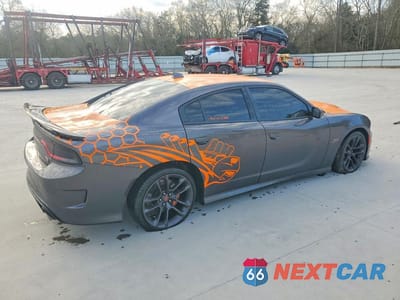 Trzecie zdjęcie samochodu z tyłu: 2021 DODGE CHARGER SCAT PACK VIN:2C3CDXGJ8MH608167 - miniatura