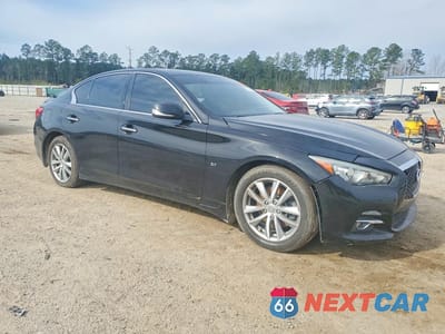 Czwarte zdjęcie samochodu z boku: 2015 INFINITI Q50 BASE VIN:JN1BV7AP2FM340608 - miniatura