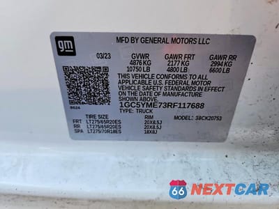 Zdjęcie 12 z 12 samochodu: 2024 CHEVROLET SILVERADO K2500 CUSTOM VIN:1GC5YME73RF117688 - miniatura
