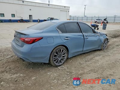 Trzecie zdjęcie samochodu z tyłu: 2021 INFINITI Q50 RED SPORT 400 VIN:JN1FV7DP8MM850245 - miniatura