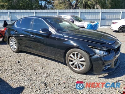 Czwarte zdjęcie samochodu z boku: 2015 INFINITI Q50 BASE VIN:JN1BV7AP8FM352780 - miniatura