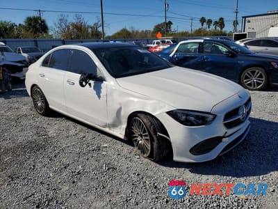 Czwarte zdjęcie samochodu z boku: 2022 MERCEDES-BENZ C 300 VIN:W1KAF4GB8NR057511 - miniatura