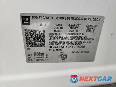 Zdjęcie 13 z 13 samochodu: 2019 GMC TERRAIN DENALI VIN:3GKALSEX2KL195090 - miniatura