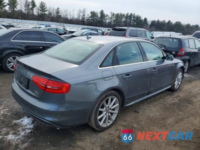 Trzecie zdjęcie samochodu z tyłu: 2015 AUDI A4 PREMIUM PLUS VIN:WAUHFAFLXFN020788 - miniatura
