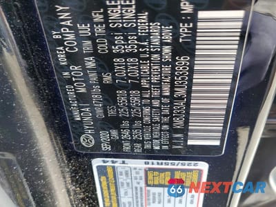 Zdjęcie 13 z 13 samochodu: 2021 HYUNDAI TUCSON ULTIMATE VIN:KM8J33AL3MU353896 - miniatura
