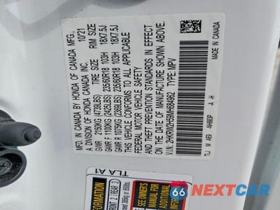 Zdjęcie 13 z 13 samochodu: 2021 HONDA CR-V EX VIN:2HKRW2H59MH684962 - miniatura