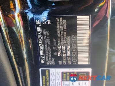 Zdjęcie 12 z 13 samochodu: 2023 MERCEDES-BENZ GLS 63 AMG 4MATIC VIN:4JGFF8KEXPB018192 - miniatura