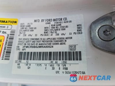 Zdjęcie 14 z 14 samochodu: 2021 FORD BRONCO SPORT BIG BEND VIN:3FMCR9B62MRA80024 - miniatura