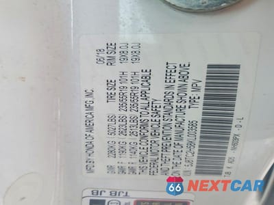Zdjęcie 13 z 13 samochodu: 2019 ACURA RDX TECHNOLOGY VIN:5J8TC2H58KL003585 - miniatura