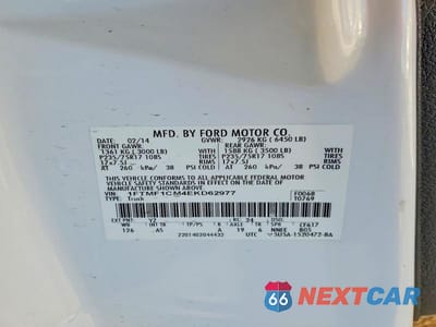 Zdjęcie 12 z 12 samochodu: 2014 FORD F150 VIN:1FTMF1CM4EKD62977 - miniatura