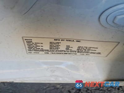 Zdjęcie 13 z 13 samochodu: 2022 TESLA MODEL Y VIN:7SAYGDEE3NF461716 - miniatura
