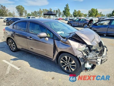 Czwarte zdjęcie samochodu z boku: 2015 HONDA CIVIC EX VIN:19XFB2F8XFE254411 - miniatura