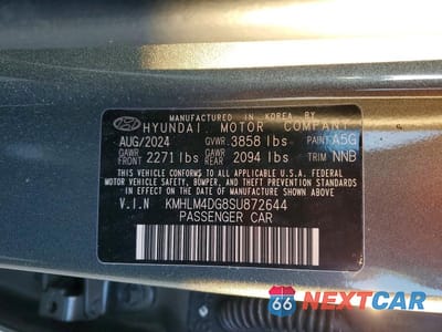 Zdjęcie 12 z 12 samochodu: 2025 HYUNDAI ELANTRA SEL SPORT VIN:KMHLM4DG8SU872644 - miniatura
