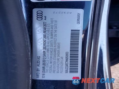 Zdjęcie 12 z 12 samochodu: 2017 AUDI A7 PRESTIGE VIN:WAU22AFC7HN058953 - miniatura