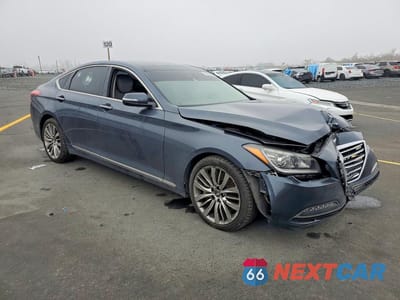 Czwarte zdjęcie samochodu z boku: 2017 GENESIS G80 ULTIMATE VIN:KMHGN4JF7HU211674 - miniatura