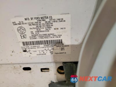 Zdjęcie 12 z 12 samochodu: 2016 FORD TAURUS LIMITED VIN:1FAHP2J85GG125520 - miniatura