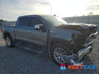 Czwarte zdjęcie samochodu z boku: 2021 GMC SIERRA C1500 SLT VIN:3GTP8DED2MG439020 - miniatura