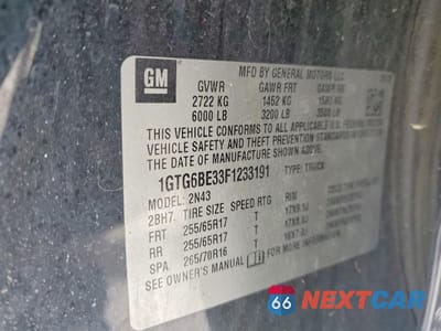 Zdjęcie 12 z 12 samochodu: 2015 GMC CANYON SLE VIN:1GTG6BE33F1233191 - miniatura