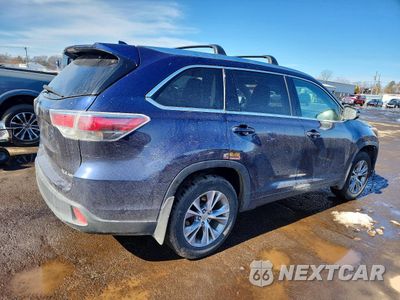 Trzecie zdjęcie samochodu z tyłu: 2015 TOYOTA HIGHLANDER XLE VIN:5TDJKRFH3FS142929 - miniatura