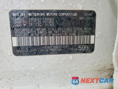 Zdjęcie 12 z 12 samochodu: 2014 MITSUBISHI LANCER ES/ES SPORT VIN:JA32U2FU5EU023582 - miniatura
