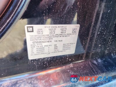 Zdjęcie 12 z 12 samochodu: 2016 GMC SIERRA K1500 VIN:1GTV2LEC3GZ374614 - miniatura