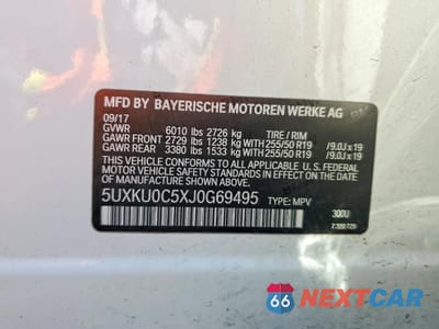 Zdjęcie 13 z 14 samochodu: 2018 BMW X6 SDRIVE35I VIN:5UXKU0C5XJ0G69495 - miniatura