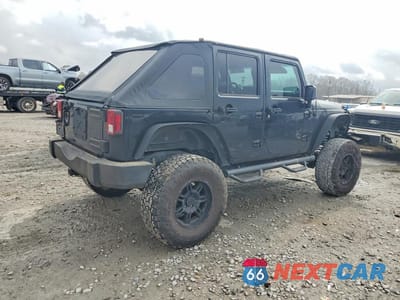 Trzecie zdjęcie samochodu z tyłu: 2008 JEEP WRANGLER UNLIMITED X VIN:1J4GA39118L581120 - miniatura