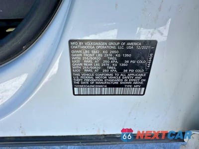 Zdjęcie 10 z 10 samochodu: 2022 VOLKSWAGEN ATLAS CROSS SPORT SEL R-LINE VIN:1V2SE2CA2NC206614 - miniatura