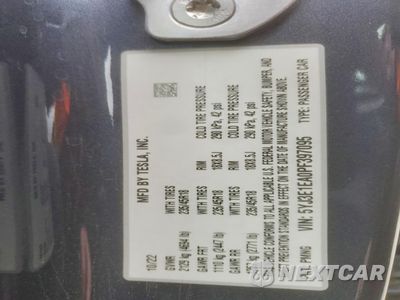 Zdjęcie 12 z 13 samochodu: 2023 TESLA MODEL 3 VIN:5YJ3E1EA0PF397095 - miniatura