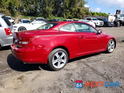 Trzecie zdjęcie samochodu z tyłu: 2012 LEXUS IS 350 VIN:JTHFE2C2XC2507225 - miniatura