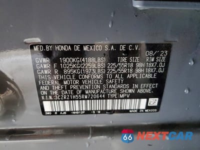 Zdjęcie 13 z 13 samochodu: 2024 HONDA HR-V SPORT VIN:3CZRZ1H55RM720644 - miniatura