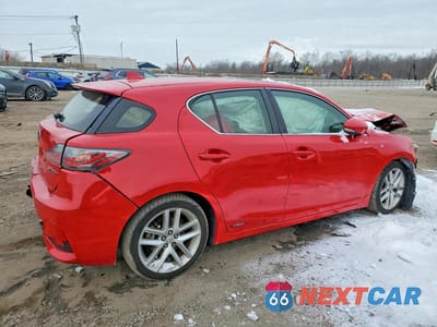 Trzecie zdjęcie samochodu z tyłu: 2014 LEXUS CT 200 VIN:JTHKD5BH2E2191976 - miniatura