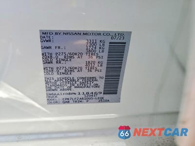 Zdjęcie 13 z 13 samochodu: 2023 NISSAN TITAN PLATINUM RESERVE VIN:1N6AA1ED8PN118469 - miniatura