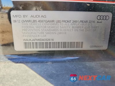 Zdjęcie 12 z 13 samochodu: 2013 AUDI A3 PREMIUM PLUS VIN:WAUKJAFM6DA032616 - miniatura