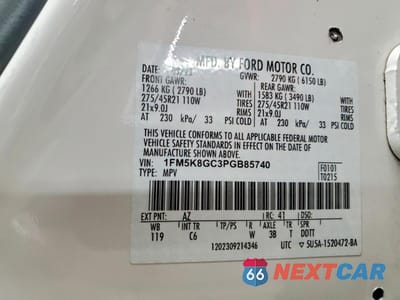 Zdjęcie 13 z 13 samochodu: 2023 FORD EXPLORER ST VIN:1FM5K8GC3PGB85740 - miniatura