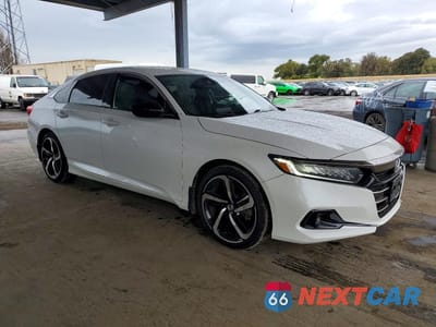 Czwarte zdjęcie samochodu z boku: 2022 HONDA ACCORD SPORT VIN:1HGCV1F38NA079376 - miniatura