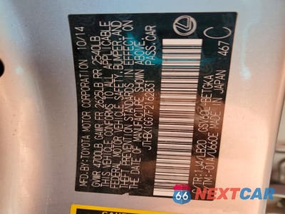 Zdjęcie 12 z 13 samochodu: 2015 LEXUS ES 350 BASE VIN:JTHBK1GG7F2162831 - miniatura