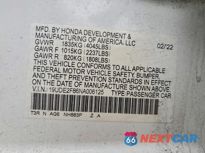 Zdjęcie 12 z 12 samochodu: 2022 ACURA ILX PREMIUM A-SPEC VIN:19UDE2F86NA006125 - miniatura