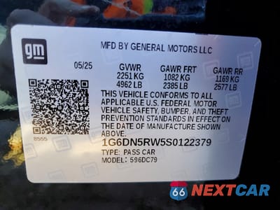 Zdjęcie 12 z 12 samochodu: 2025 CADILLAC CT5 PREMIUM LUXURY VIN:1G6DN5RW5S0122379 - miniatura