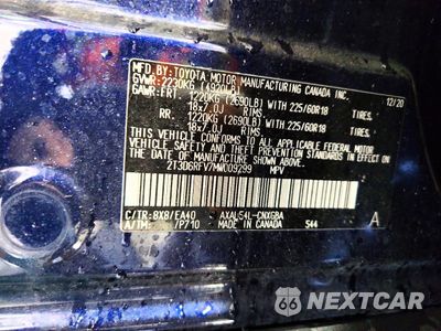 Zdjęcie 13 z 14 samochodu: 2021 TOYOTA RAV4 HYBRID LIMITED VIN:2T3D6RFV7MW009299 - miniatura