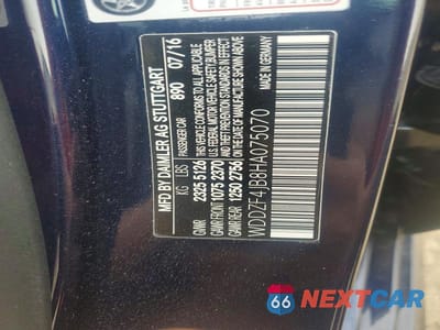 Zdjęcie 12 z 12 samochodu: 2017 MERCEDES-BENZ E 300 VIN:WDDZF4JB8HA075070 - miniatura