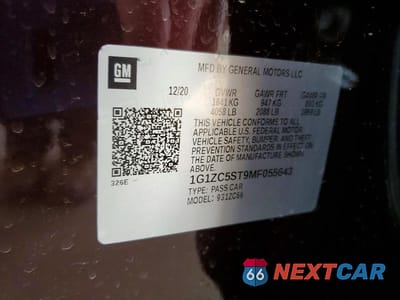 Zdjęcie 12 z 12 samochodu: 2021 CHEVROLET MALIBU LS VIN:1G1ZC5ST9MF055643 - miniatura