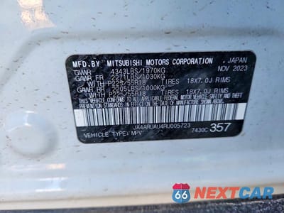 Zdjęcie 12 z 12 samochodu: 2024 MITSUBISHI OUTLANDER SPORT S/SE VIN:JA4ARUAU4RU005723 - miniatura