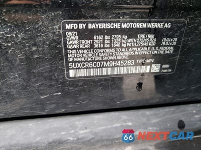 Zdjęcie 13 z 13 samochodu: 2021 BMW X5 XDRIVE40I VIN:5UXCR6C07M9H45283 - miniatura