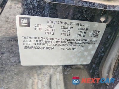 Zdjęcie 12 z 12 samochodu: 2018 CADILLAC CTS LUXURY VIN:1G6AR5SS5J0148834 - miniatura