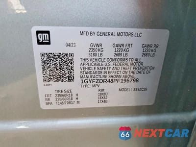 Zdjęcie 13 z 13 samochodu: 2023 CADILLAC XT4 PREMIUM LUXURY VIN:1GYFZDR48PF196798 - miniatura