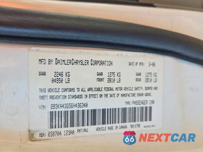 Zdjęcie 13 z 13 samochodu: 2006 DODGE CHARGER SE VIN:2B3KA43G56H436340 - miniatura
