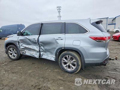 Drugie zdjęcie samochodu z przodu: 2015 TOYOTA HIGHLANDER LE VIN:5TDBKRFH1FS223934 - miniatura