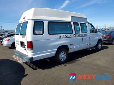 Trzecie zdjęcie samochodu z tyłu: 2009 FORD E150 AMBULANCE VIN:1FTNS14W99DA40443 - miniatura