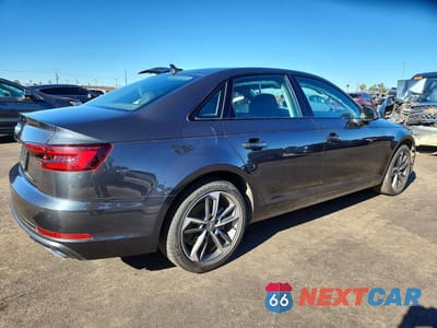 Trzecie zdjęcie samochodu z tyłu: 2019 AUDI A4 PREMIUM VIN:WAUGMAF48KN022012 - miniatura